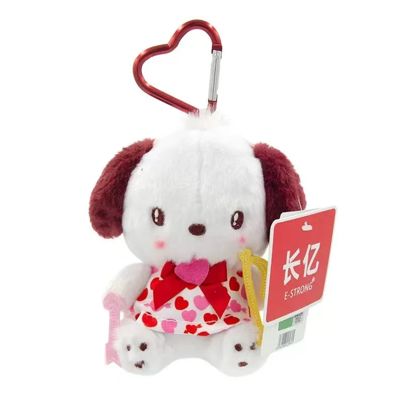 HappyHearts Kawaii Hello Kitty Kuromi Cute Plush Keychain Bag Pendant