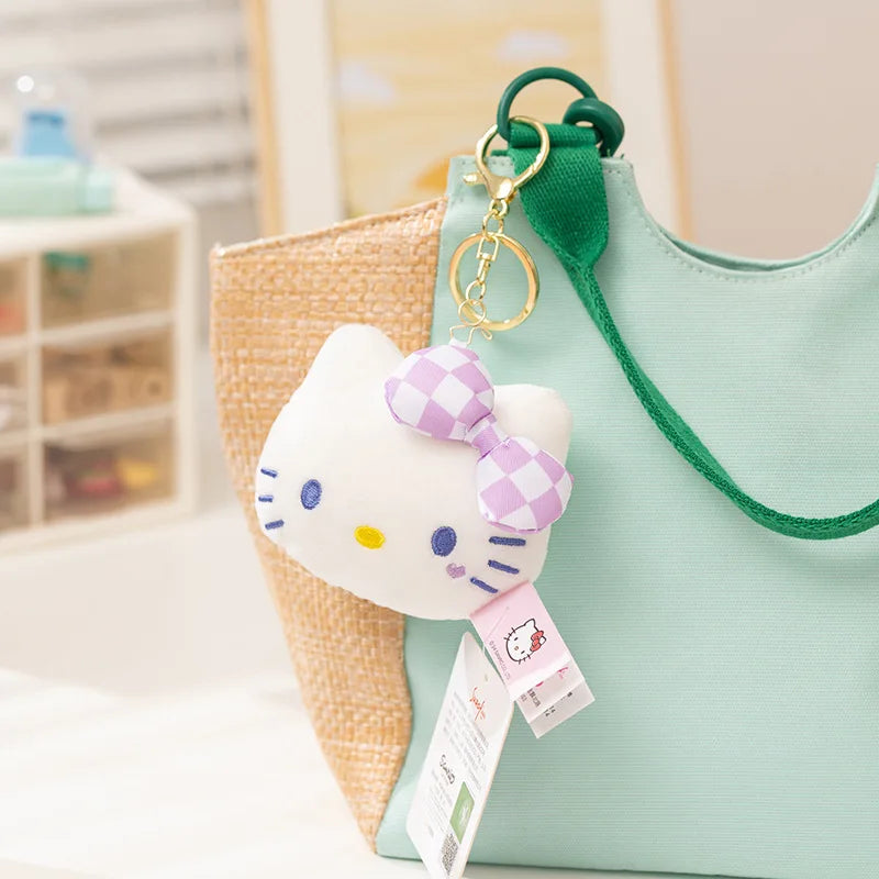 HappyHearts Kawaii Hello Kitty Kuromi Cute Plush Keychain Bag Pendant