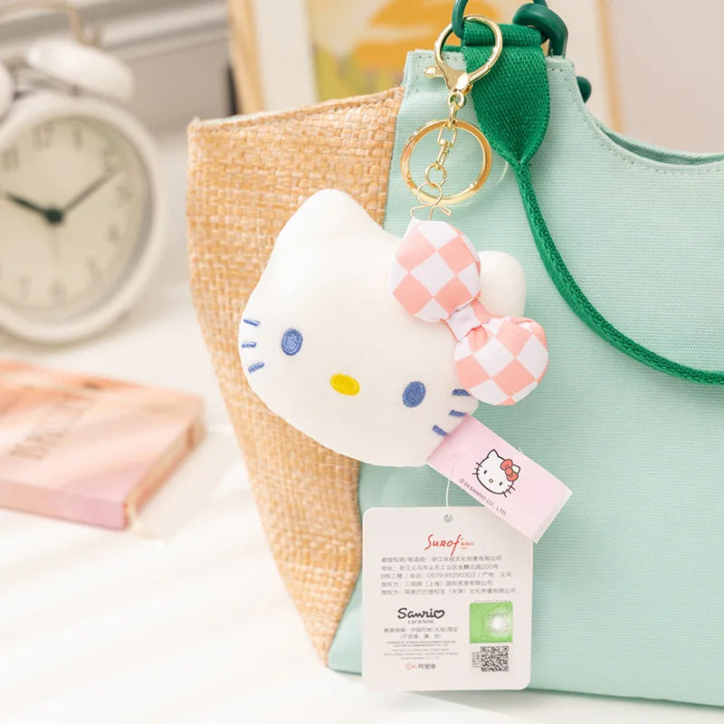 HappyHearts Kawaii Hello Kitty Kuromi Cute Plush Keychain Bag Pendant