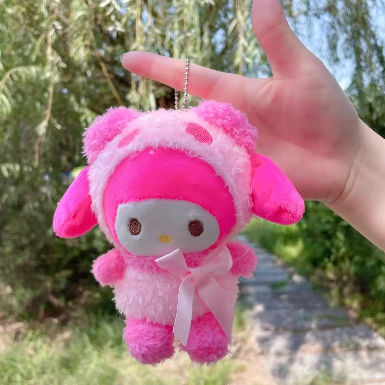 HappyHearts Kawaii Hello Kitty Kuromi Cute Plush Keychain Bag Pendant