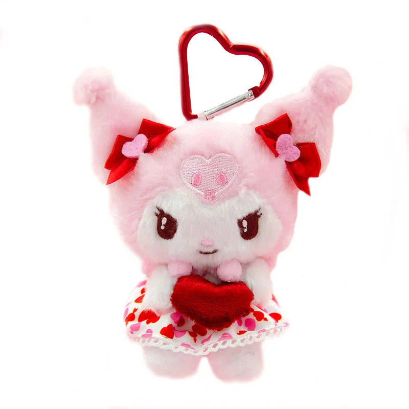 HappyHearts Kawaii Hello Kitty Kuromi Cute Plush Keychain Bag Pendant