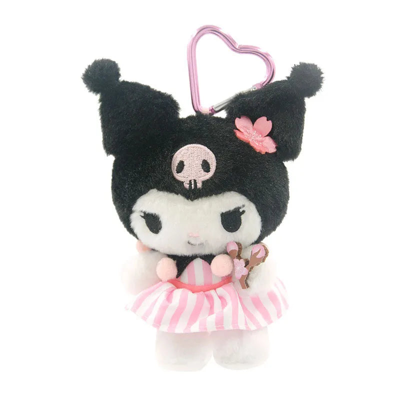 HappyHearts Kawaii Hello Kitty Kuromi Cute Plush Keychain Bag Pendant
